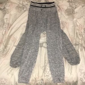2 pairs of gray comfy sweatpants